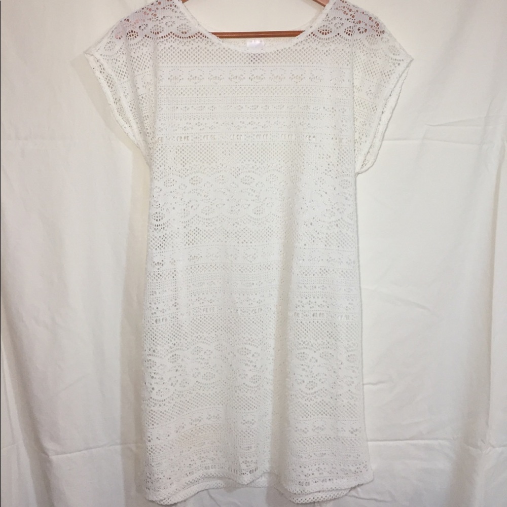 Merona lace cover up cream size medium